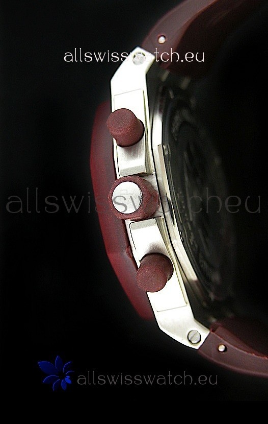 IMG_9081 Audemars Piguet Royal Oak Offshore Lady Alinghi in Maroon Dial Replica 4