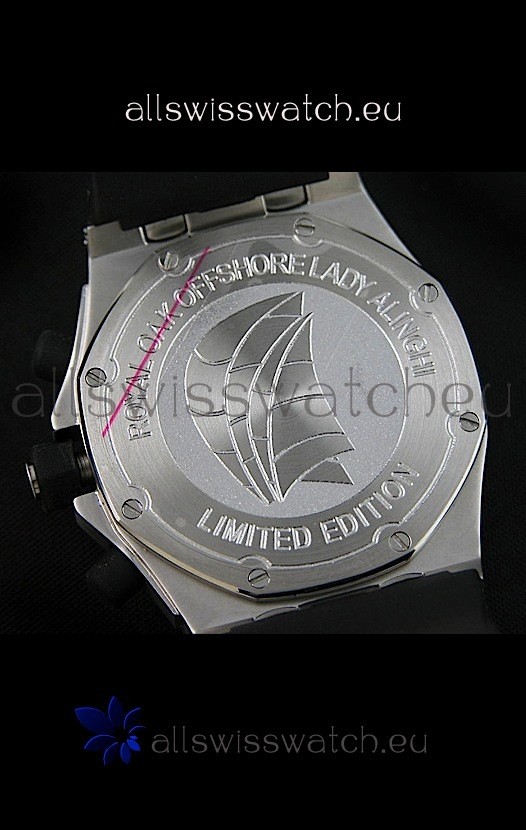 IMG_9081 Audemars Piguet Royal Oak Offshore Lady Alinghi in White Checkered Dial Replica 4