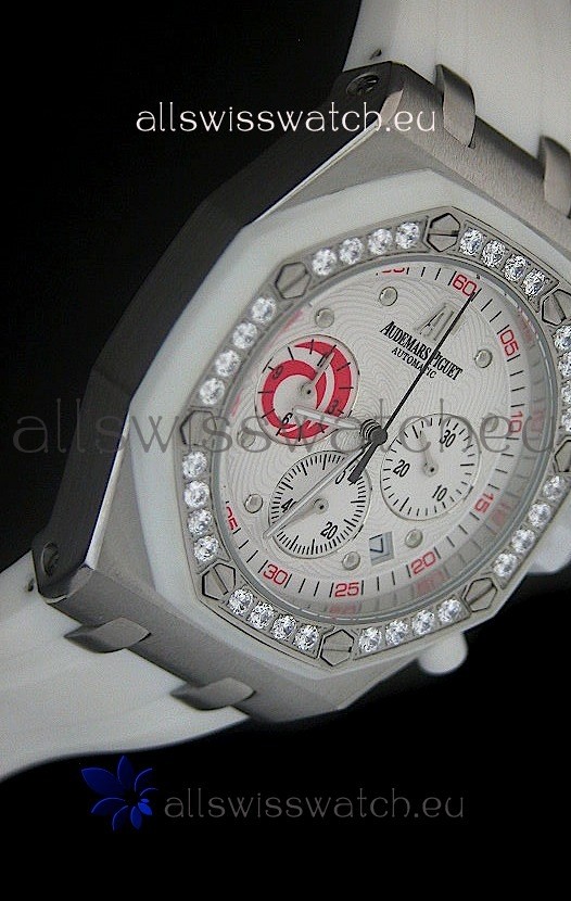 IMG_9081 Audemars Piguet Royal Oak Offshore Lady Alinghi in White Dial Replica 4