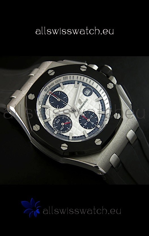 IMG_9081 Audemars Piguet Royal Oak Offshore- White Dial Replica 4
