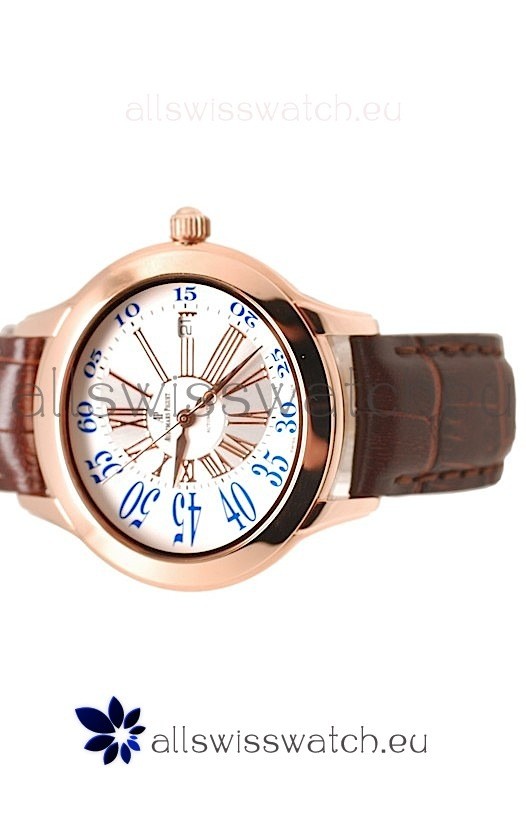 IMG_9081 Audemars Piguet Millenary Hour and Minute Swiss Rose Gold Replica 4