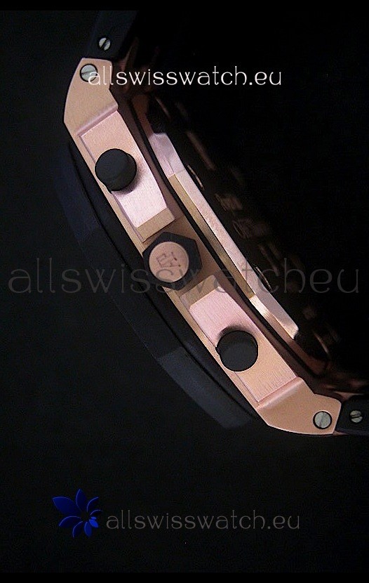 IMG_9081 Audemars Piguet Royal Oak Offshore in Grey Safari Dial - Secs hand 12 O clock Replica 4