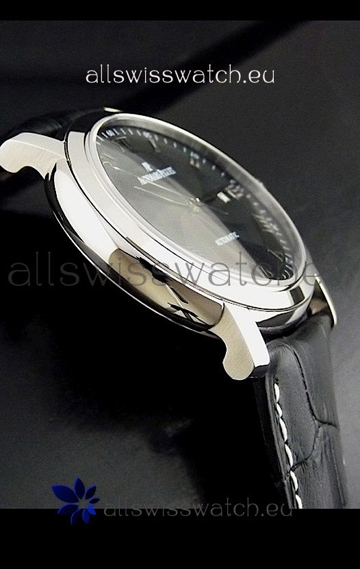 IMG_9081 Audemars Piguet Jules Audemars in Black Dial Replica 4