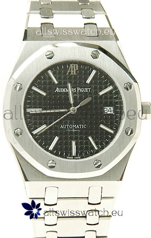 IMG_9081 Audemars Piguet Royal Oak Automatic in Black Dial Replica 4