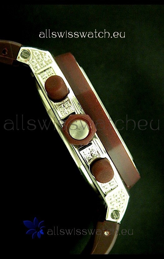 Audemars Piguet Royal Oak Ladies Alinghi Limited Edition in Maroon Replica 4