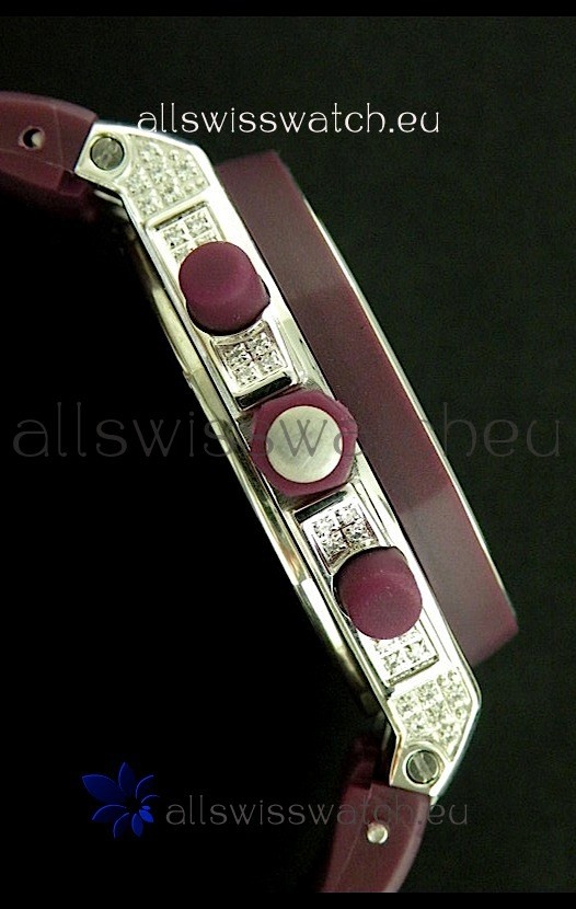 IMG_9081 Audemars Piguet Royal Oak Ladies Alinghi Limited Edition in Diamond Bezel Replica 4