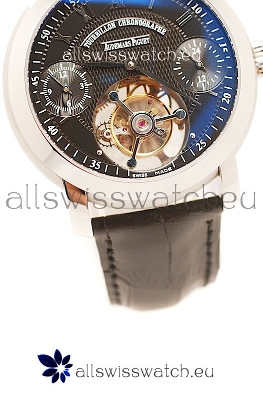 IMG_9081 Audemars Piguet Jules Audemars Tourbillon Chronograph in Black Replica 4