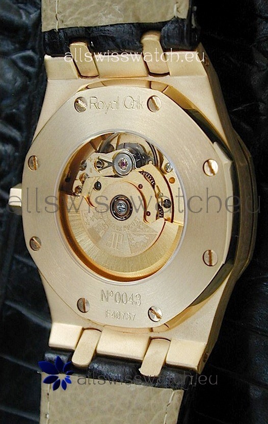 IMG_9081 Audemars Piguet Royal Oak in Black Dial Replica 4