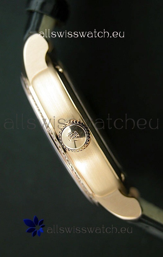 IMG_9081 Audemars Piguet Jules Classic Automatic Rose Gold in Black Dial Replica 4