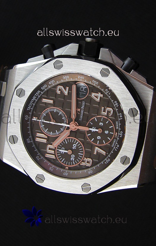 IMG_9081 Audemars Piguet Royal Oak Offshore Brown Dial Chronograph 1:1 Mirror Replica 4