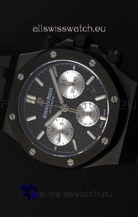Audemars Piguet Royal Oak Chronograph Black Dial Replica 4