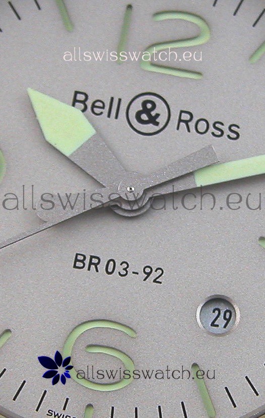 IMG_9081 Bell & Ross BR03-92 Horolum Grey Dial Rubber Strap1:1 Mirror Replica 4