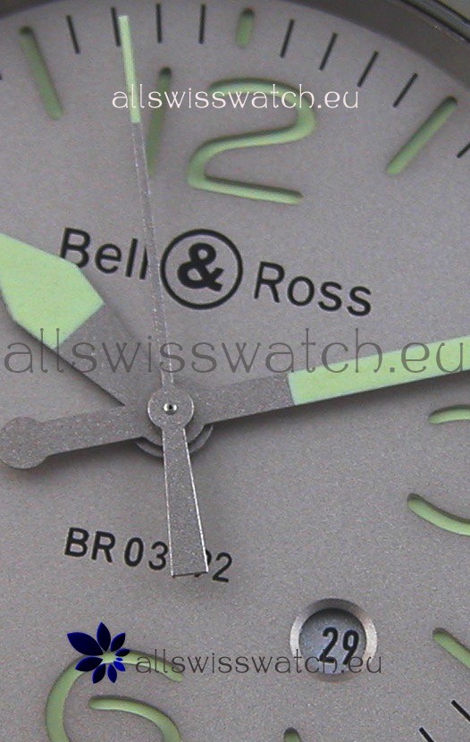 IMG_9081 Bell & Ross BR03-92 Horolum Grey Dial Leather Strap1:1 Mirror Replica 4