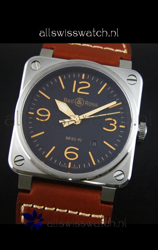 IMG_9081 Bell & Ross Aviation BR03-92 Golden Heritage Edition Replica 4