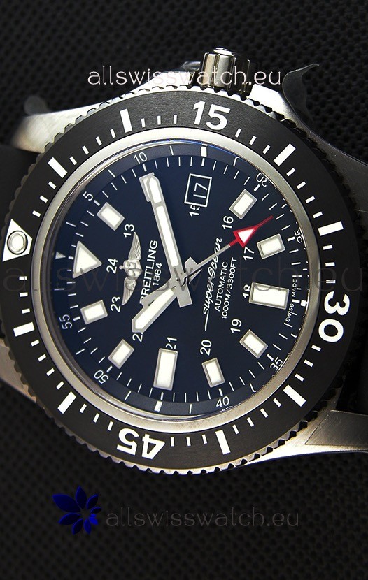 IMG_9081 Breitling SuperOcean 44 Special Steelwith Rubber Strap Replica 4