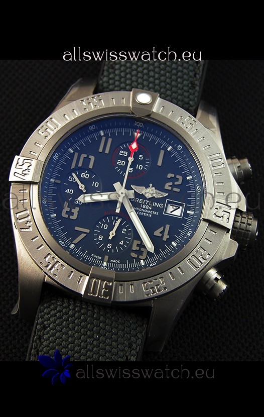 IMG_9081 Breitling Avenger BANDIT Titanium CaseBlack Dial 1:1 Mirror Replica 4