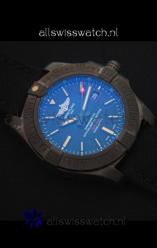 IMG_9081 Breitling Avenger Blackbird 44MM Titanium Case Replica 4