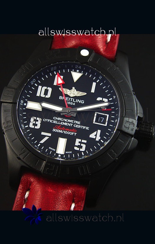 IMG_9081 Breitling Chronometre GMT Black Dialin PVD Casing Replica 4