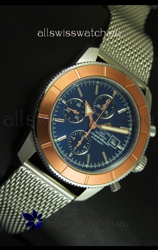 IMG_9081 Breitling Super Ocean Blue Dial Chronograph Replica 4