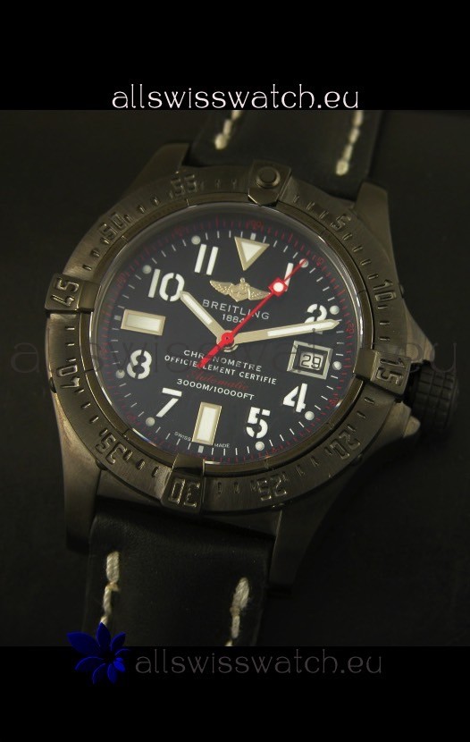 IMG_9081 Breitling Seawolf PVD Coated in Black Strap Replica 4