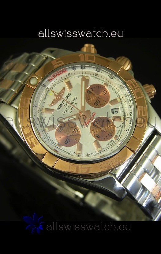 IMG_9081 Breitling Chronomat Evolutionin Pink Gold Replica 4