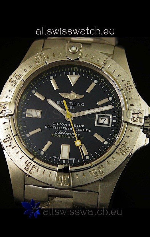 IMG_9081 Breitling Avenger Seawolfin Yellow Seconds Hands - 1:1 Mirror Replica 4
