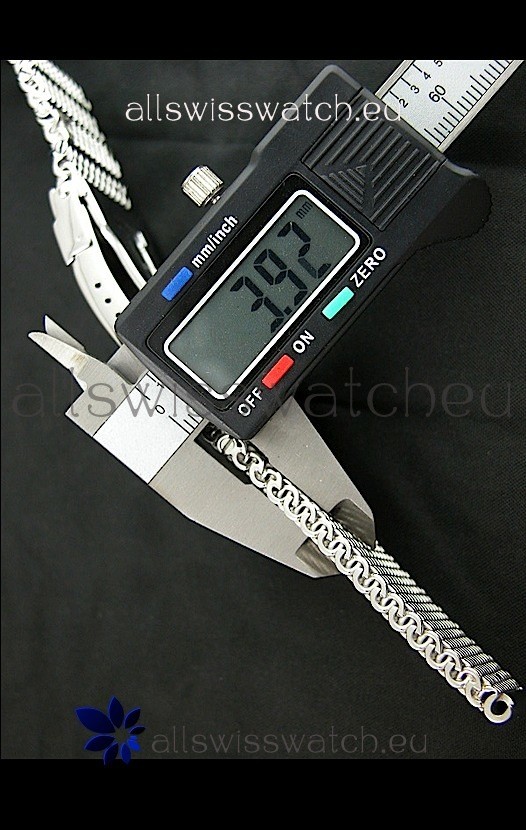 IMG_9081 Breitling 440 Solid Stainless Steel Polished Strap with Breitling Double Fliplock Clasp Replica 4