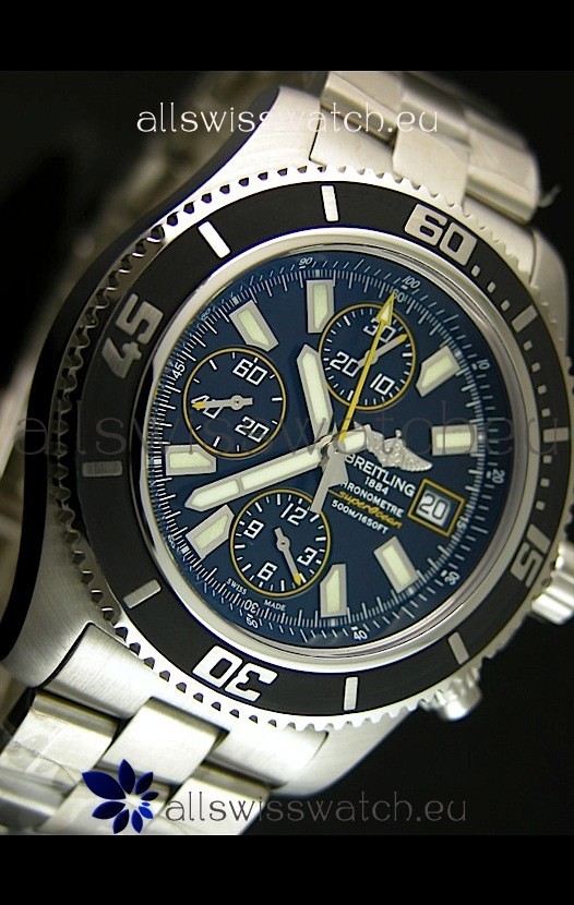 IMG_9081 Breitling SuperOcean Abyss Chronograph - 1:1 Mirror - 44MM Yellow Replica 4