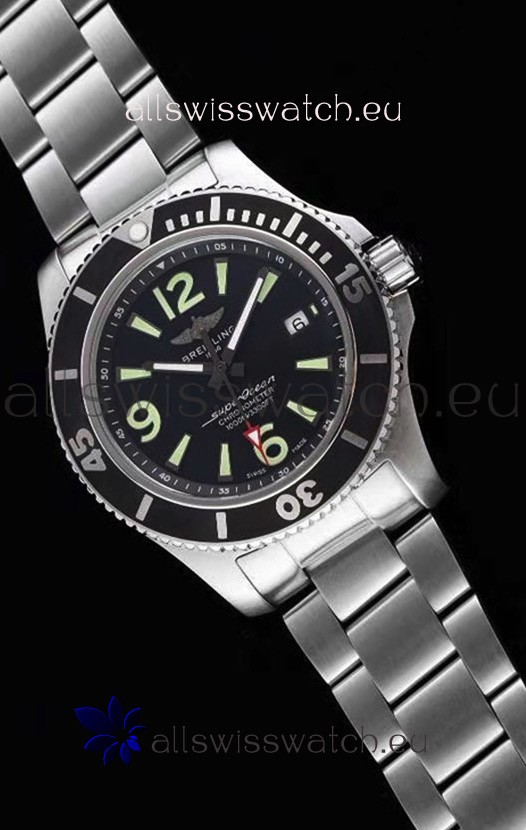 IMG_9081 Breitling Superocean Automatic 44 Steel - Black Dial 1:1 Mirror Replica 4