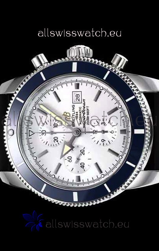 IMG_9081 Breitling SuperOcean Heritage II 44MM White Dial Replica 4