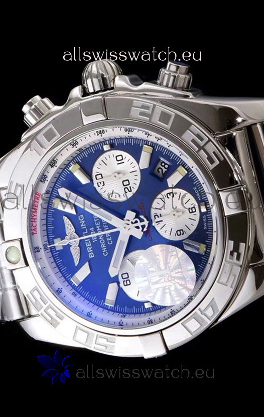 Breitling Chronomat B01 Blue Dial 904L Steel 1:1 Mirror Replica 4