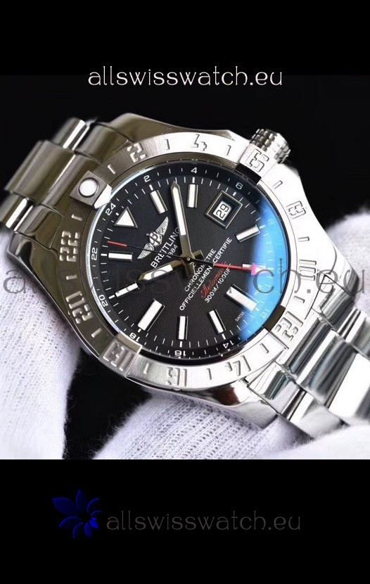IMG_9081 Breitling Avenger II Steel GMT1:1 Ultimate Replica 4