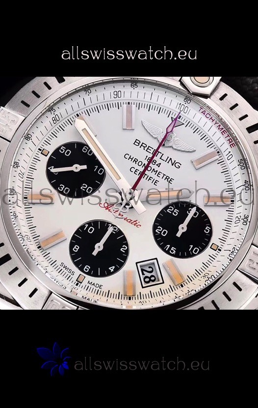 IMG_9081 Breitling Chronomat Airbone 1:1 Mirror in White Dial Replica 4