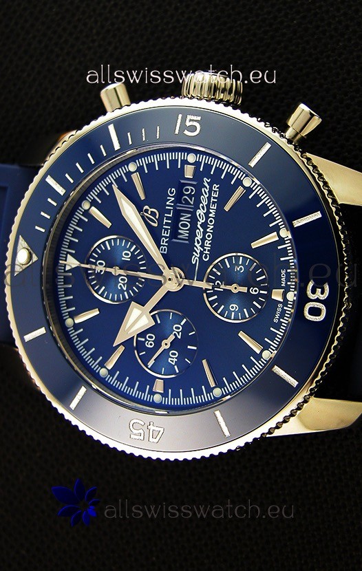Breitling Superocean Heritage II Blue Dial 46MM 1:1 Mirror Replica 4