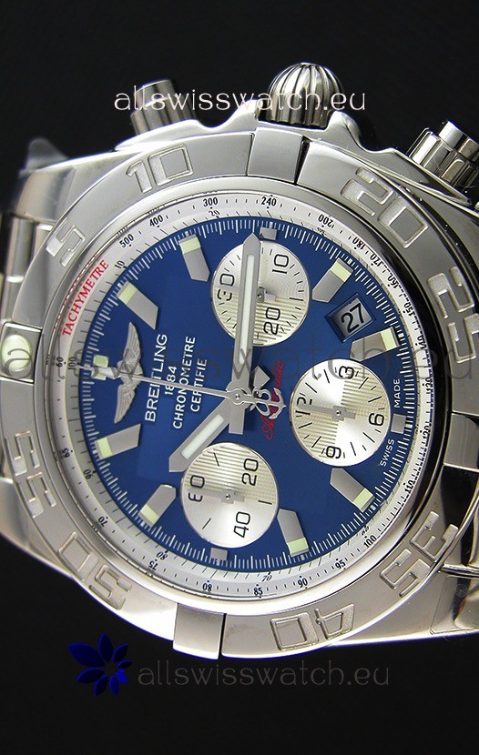 IMG_9081 Breitling Chronomat B01 Blue Dial1:1 Mirror Edition Replica 4