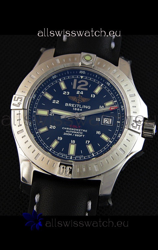 IMG_9081 Breitling Chronometre COLT 41 Blue Dial Automatic Replica 4