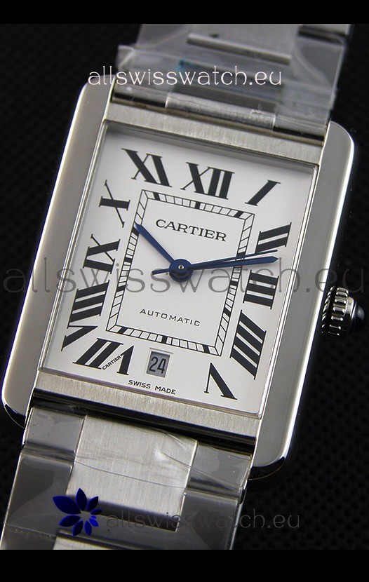 IMG_9081 Cartier Tank Solo Automatic in Leather Strap 31MM Wide Replica 4