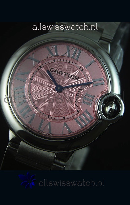 IMG_9081 Ballon De Bleu Pink Dial 36MM with Quartz Movement Replica 4