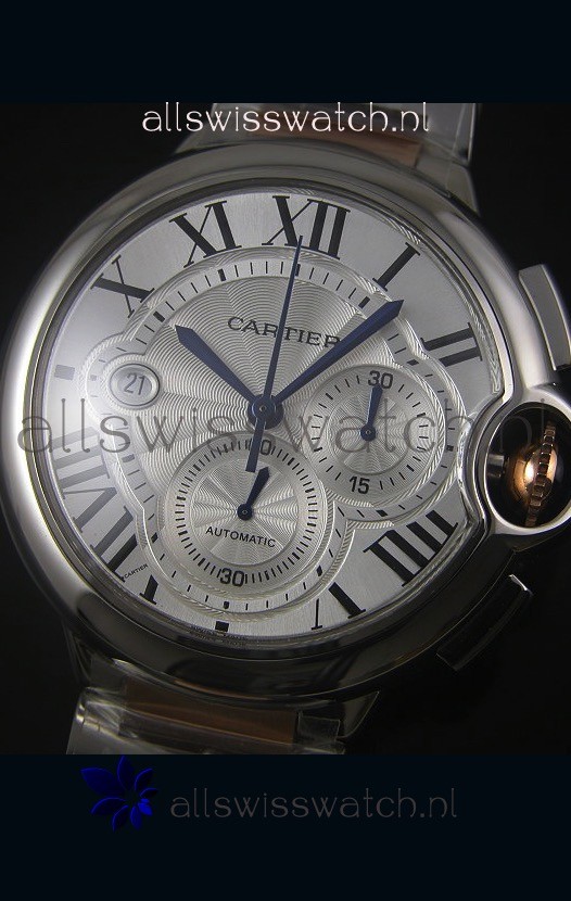 Ballon De Cartier Chronograph in Rose Gold Two Tone Case - 1:1 Mirror Replica 4