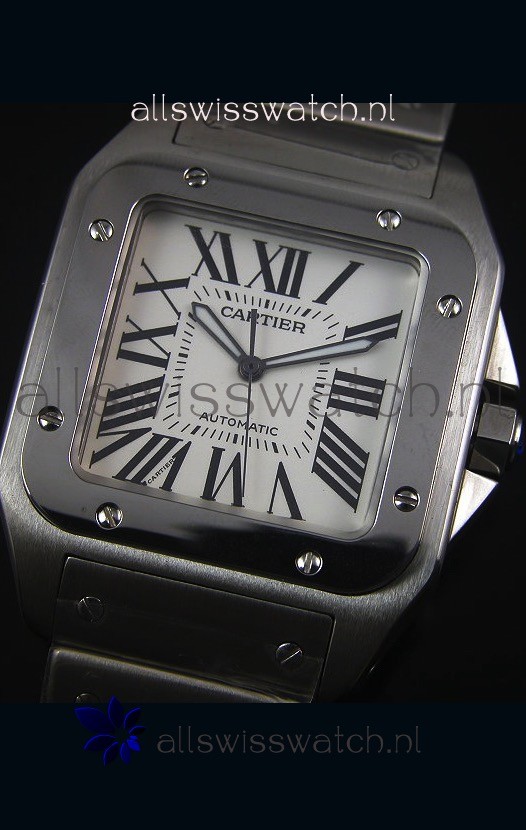IMG_9081 Cartier Santos 100 42MM Casing with Movement Replica 4