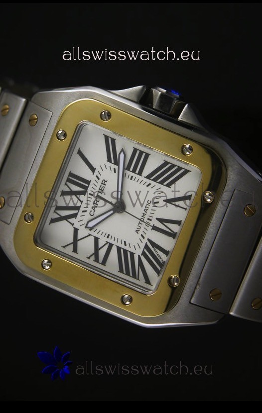IMG_9081 Cartier Santos 100 38.5MM - 1:1 Mirror Ultimate Replica 4