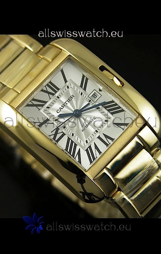 Cartier Tank Anglaise Mid Sized Yellow Gold - 1:1 Mirror Replica 4