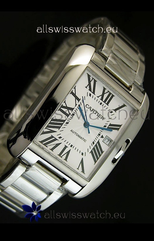 IMG_9081 Cartier Tankin Stainless Steel Case Replica 4