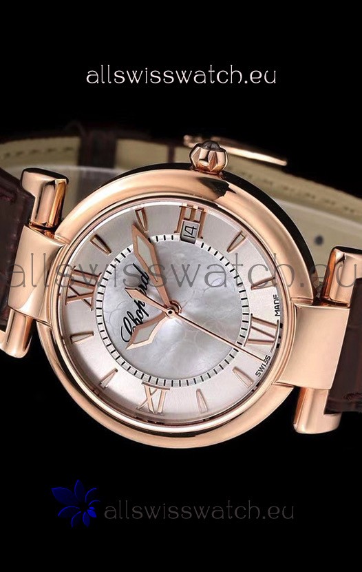 IMG_9081 Chopard Imperiale White Dial Automatic in Rose Gold Case 904L Steel Replica 4