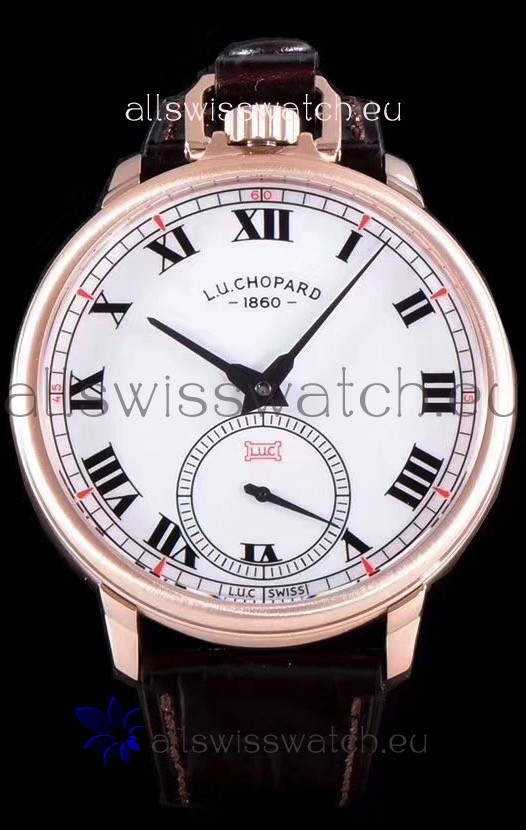 IMG_9081 Chopard Louis-Ulysse The Tribute Rose Gold White Dial Replica 4