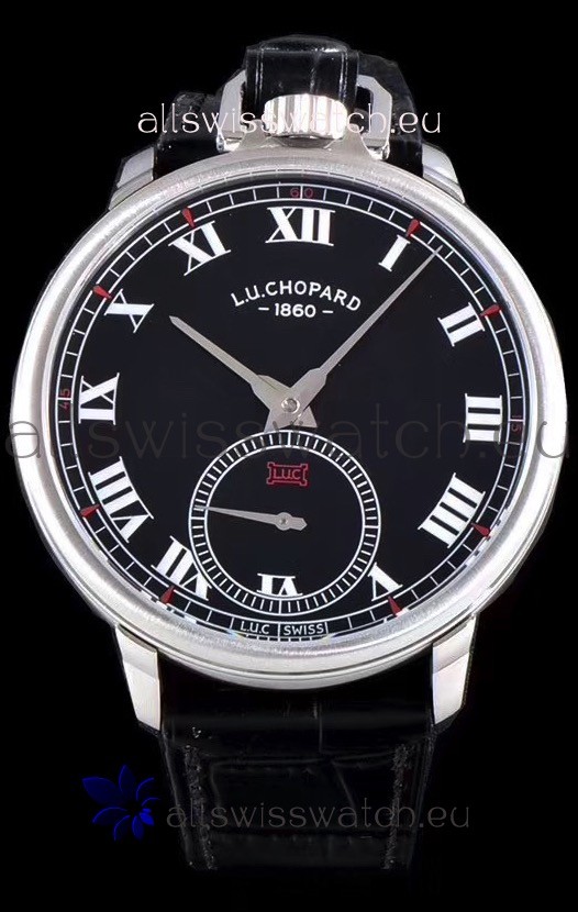 IMG_9081 Chopard Louis-Ulysse The Tribute Stainless Steel Black Dial Replica 4