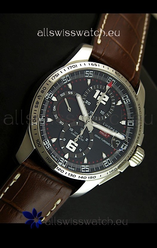 IMG_9081 Chopard Mille Miglia GT XLin Brown Leather Strap - MIRROR Replica 4