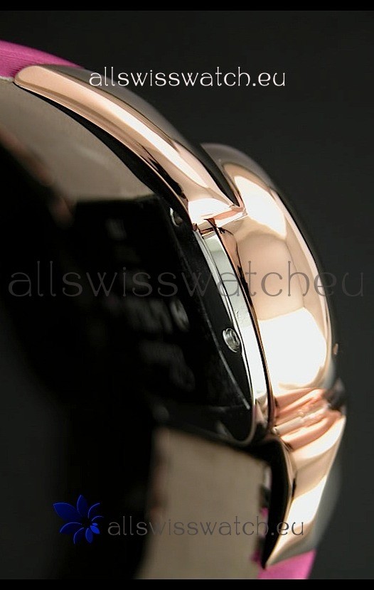 IMG_9081 Chopard Animal World Ladies Owl Black Dial in Pink Strap Replica 4