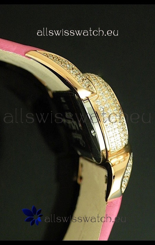 IMG_9081 Chopard Animal World Ladies Owl Black Full Diamond in Black Dial Replica 4