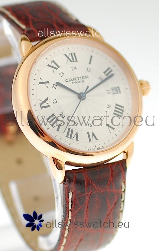 IMG_9081 Ronde De Cartier Louis Pink Gold Replica 4